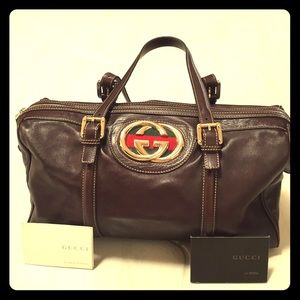 Authentic Gucci top handle handbag